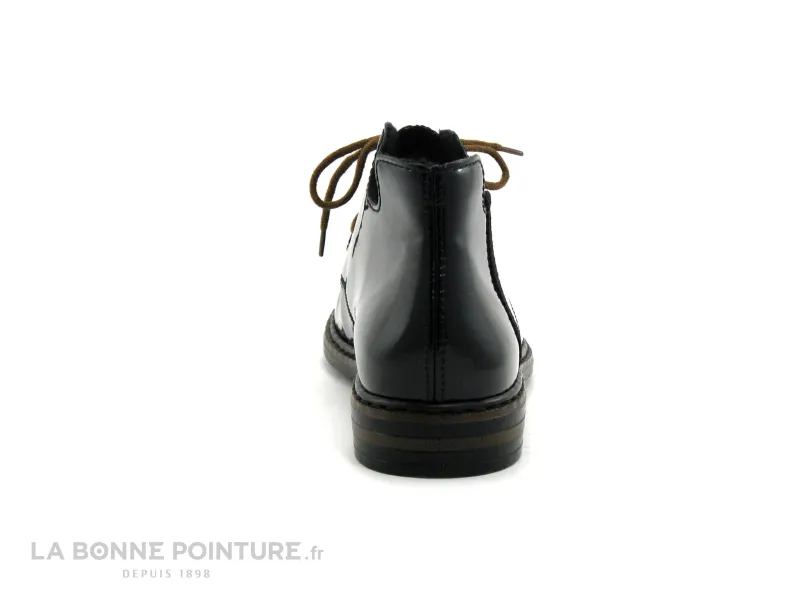 Achat chaussures Rieker Femme Chaussure montante, vente Rieker 50634-01 Noir verni - Chaussure semi montante