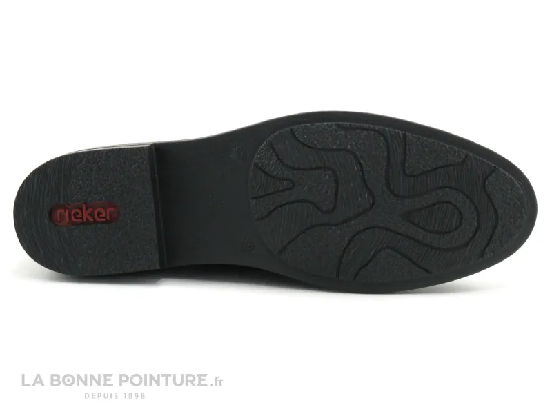 Achat chaussures Rieker Femme Chaussure montante, vente Rieker 50634-01 Noir verni - Chaussure semi montante