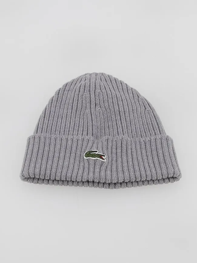 Bonnet agathe gris chiné - Lacoste | wimod