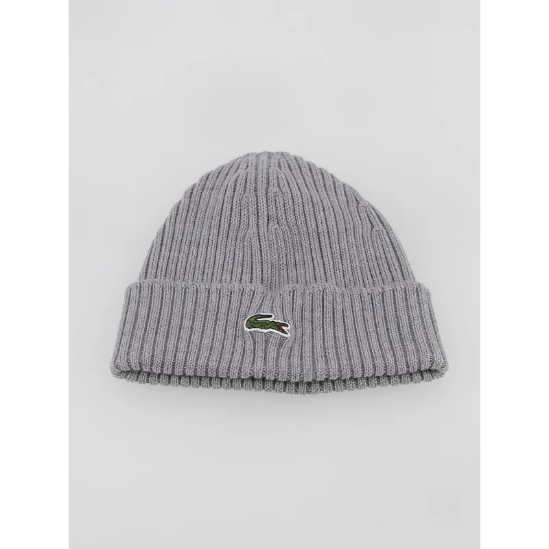 Bonnet agathe gris chiné - Lacoste | wimod