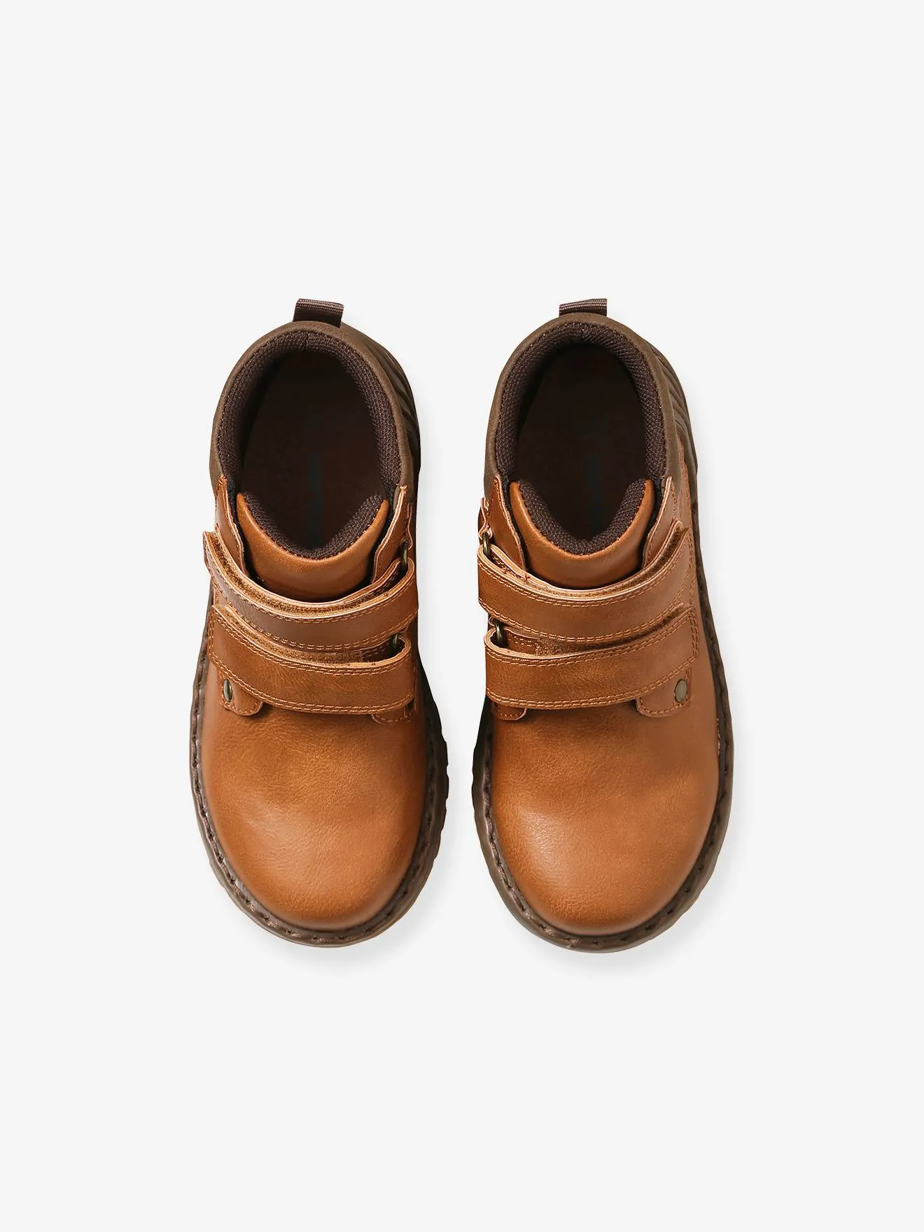 Bottines scratchées garçon gris - Vertbaudet