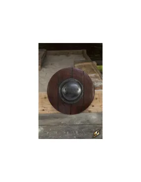 Bouclier rond, imitation bois, pour GN, ø 40 cm. ⚔️ Boutique Épées