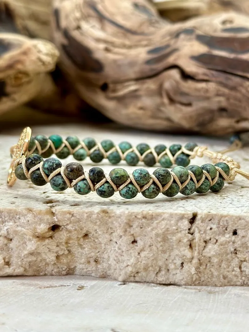 Bracelet harmonisation et créativité - Vert