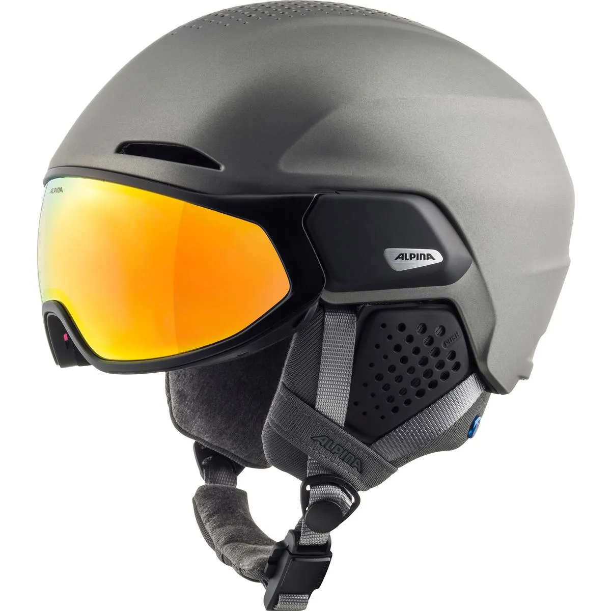 Casque de Ski Alpina Oro Qv Mips Gunmetal Matt