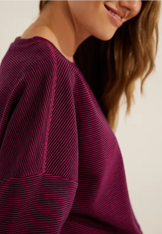 CECIL T-shirt rayé ottoman 
