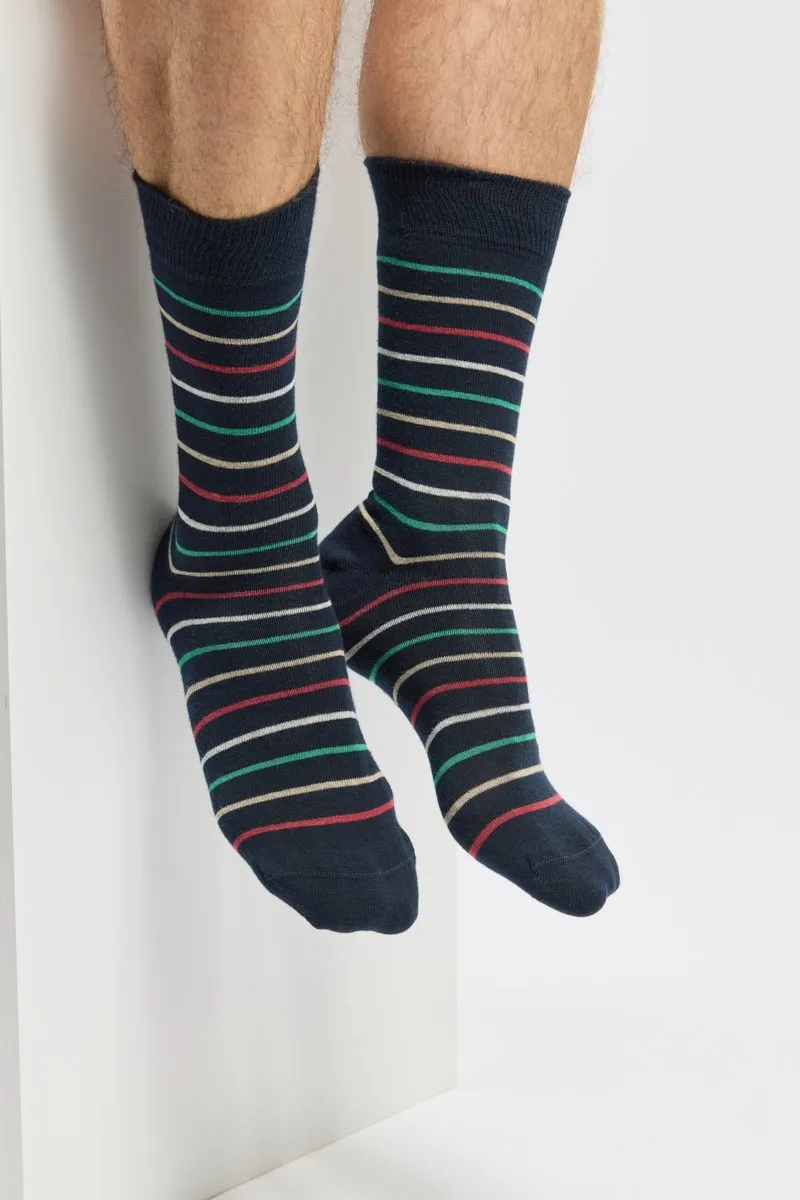 Chaussettes rayées homme - 39 au 46