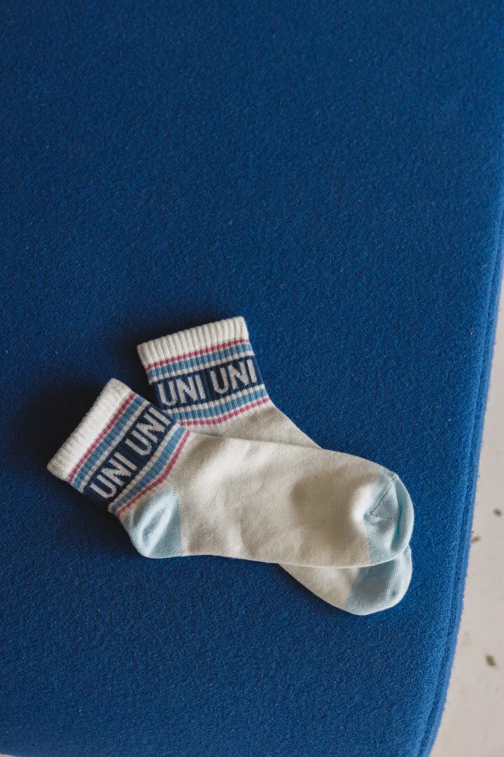 Chaussettes Uni bleu