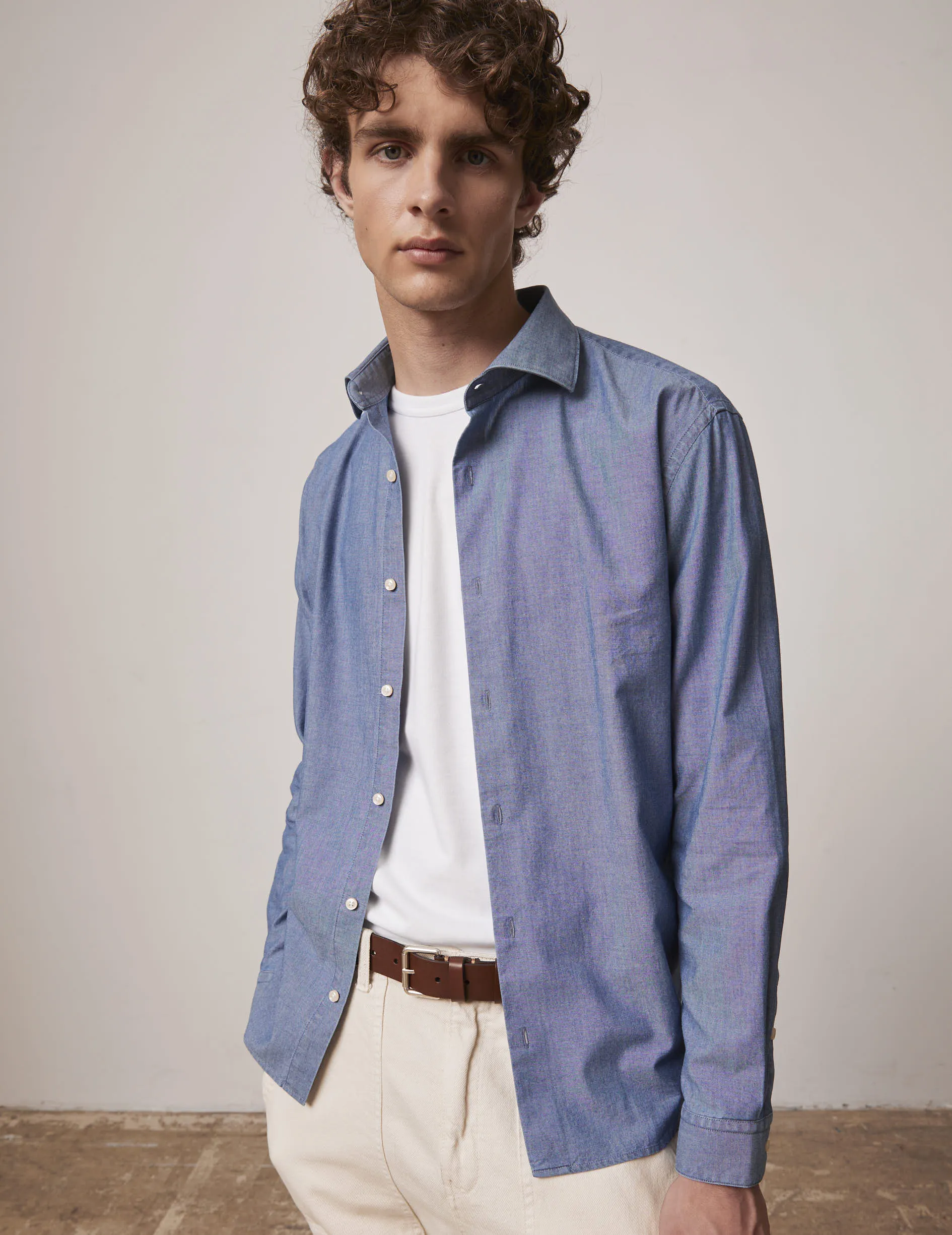 Chemise Aristote bleu