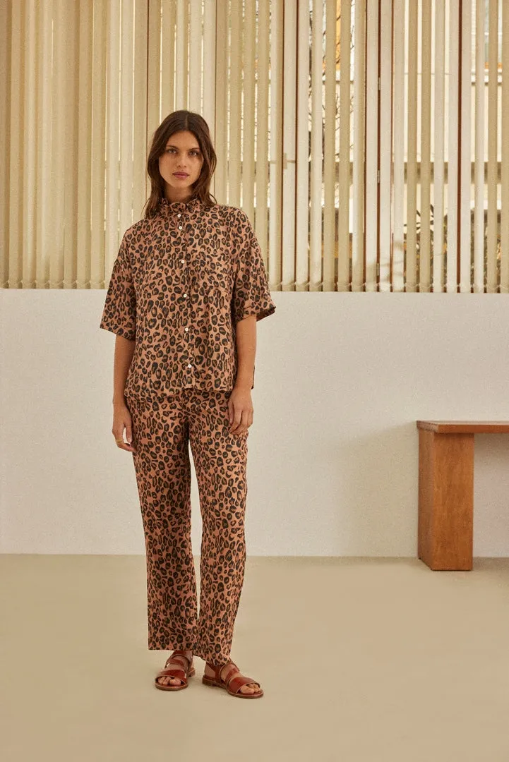 Chemise Glaieul léopard