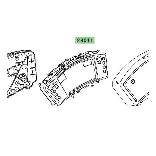 Compteur seul Kawasaki Er-6f (2009-2011) | Moto Shop 35