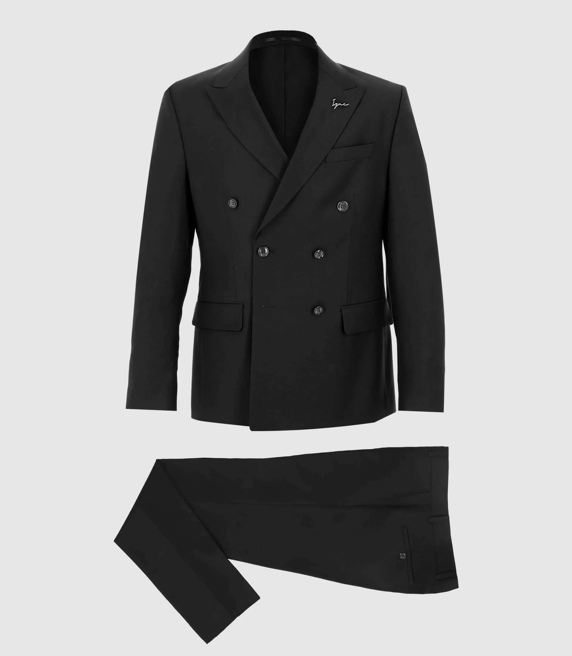 Costume croisé noir