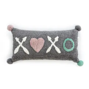 Coussin XOXO Gris