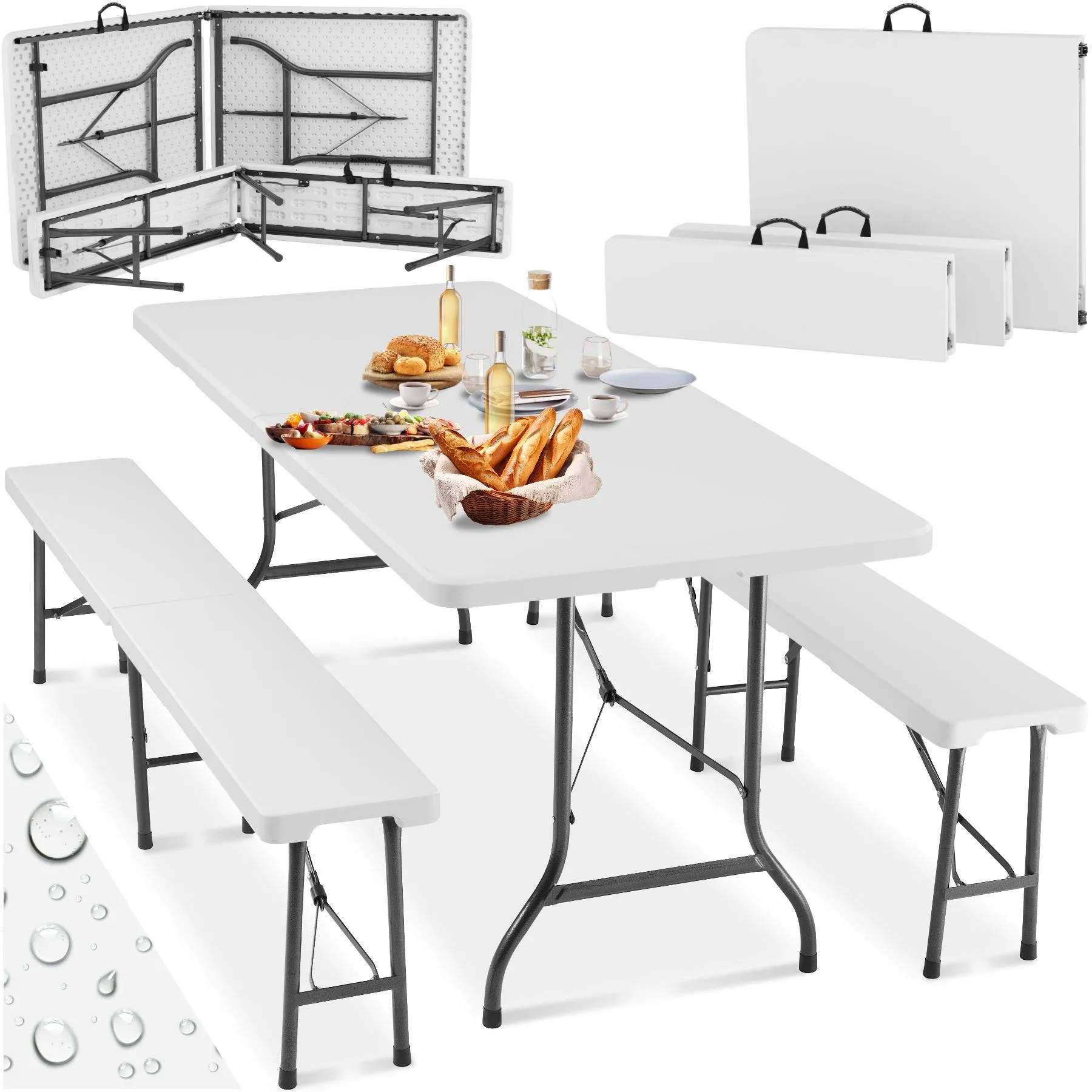 Ensemble de table de camping pliable