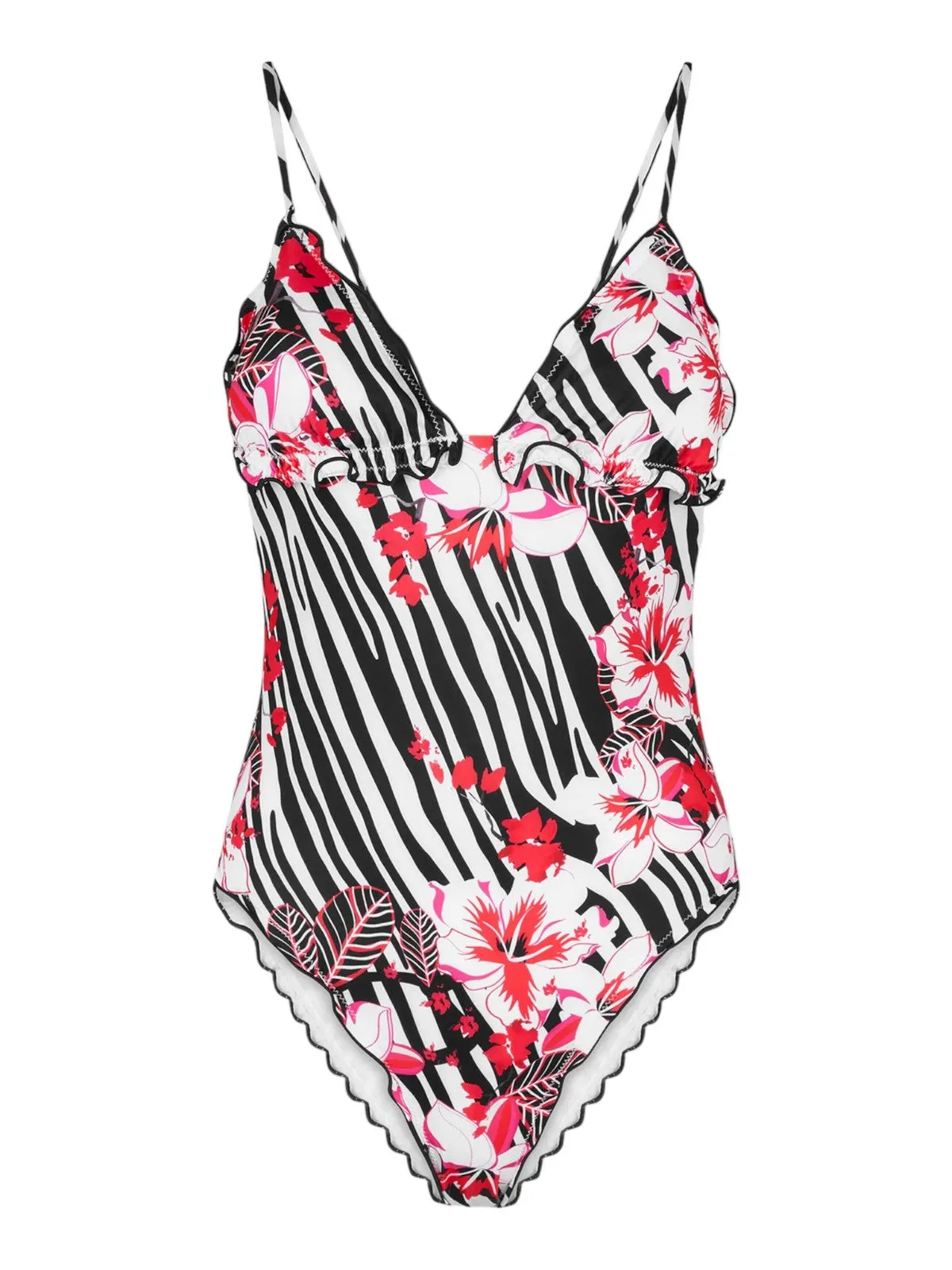 F**K Maillot de bain monokini pour femme FK23-1563U Blanc