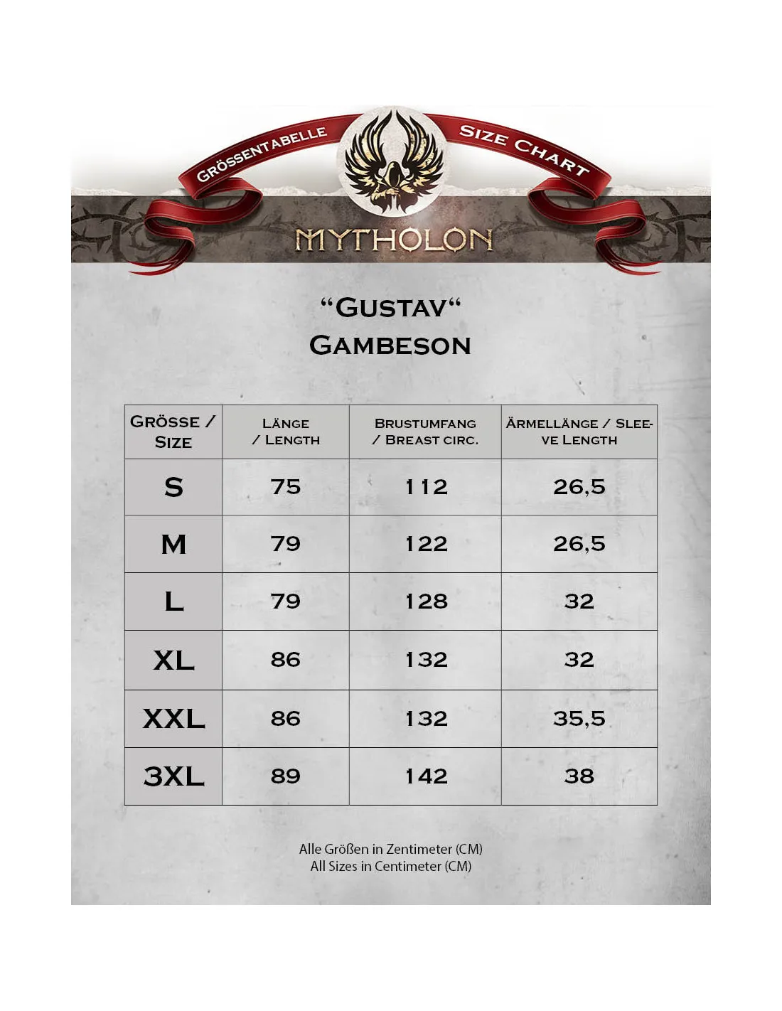 Gambison médiéval marron à manches courtes modèle Gustav ⚔️ Boutique Épées