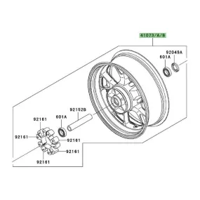 Jante arrière d'origine Kawasaki ZZR 1400 (2006-2011) | Moto Shop 35