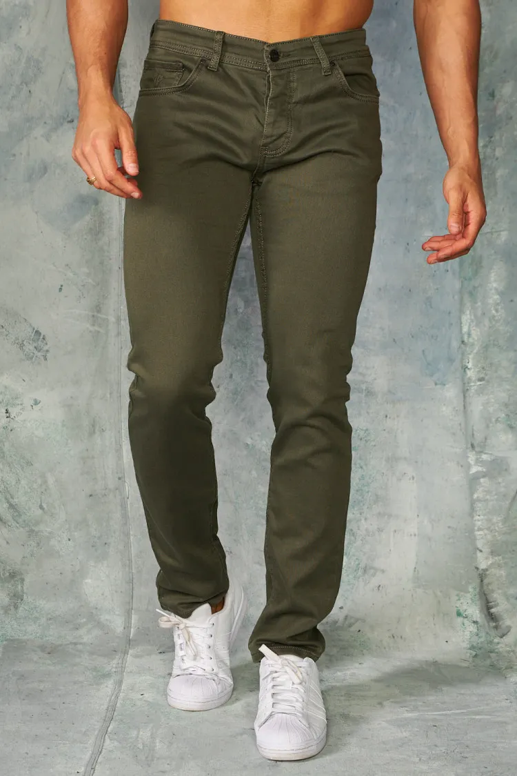 Jeans slim kaki basic