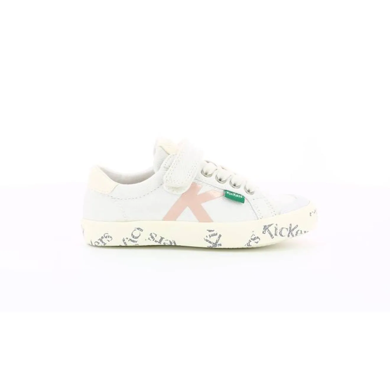 KICKERS Baskets basses Gody blanc Mixte blanc - Kickers