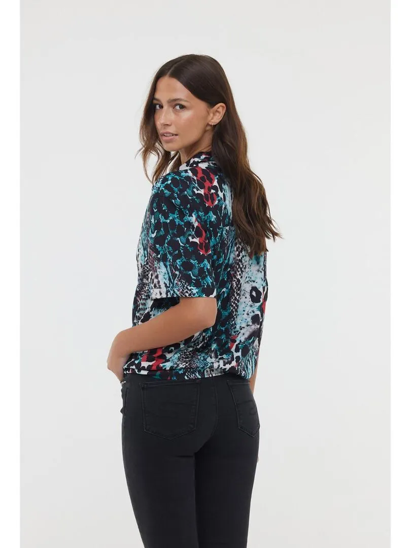 Lee Cooper - Chemise manches courtes viscose loose DAMA ML - Blanc