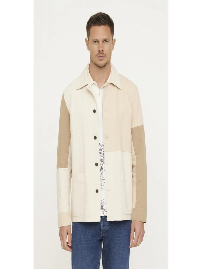 Lee Cooper - Veste manches longues coton regular FOLIO - Beige argile