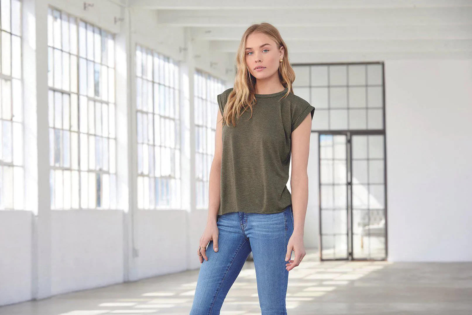 Lot de 5 T-Shirts Vierges Bella 8804 à Col Rond Pour Femme