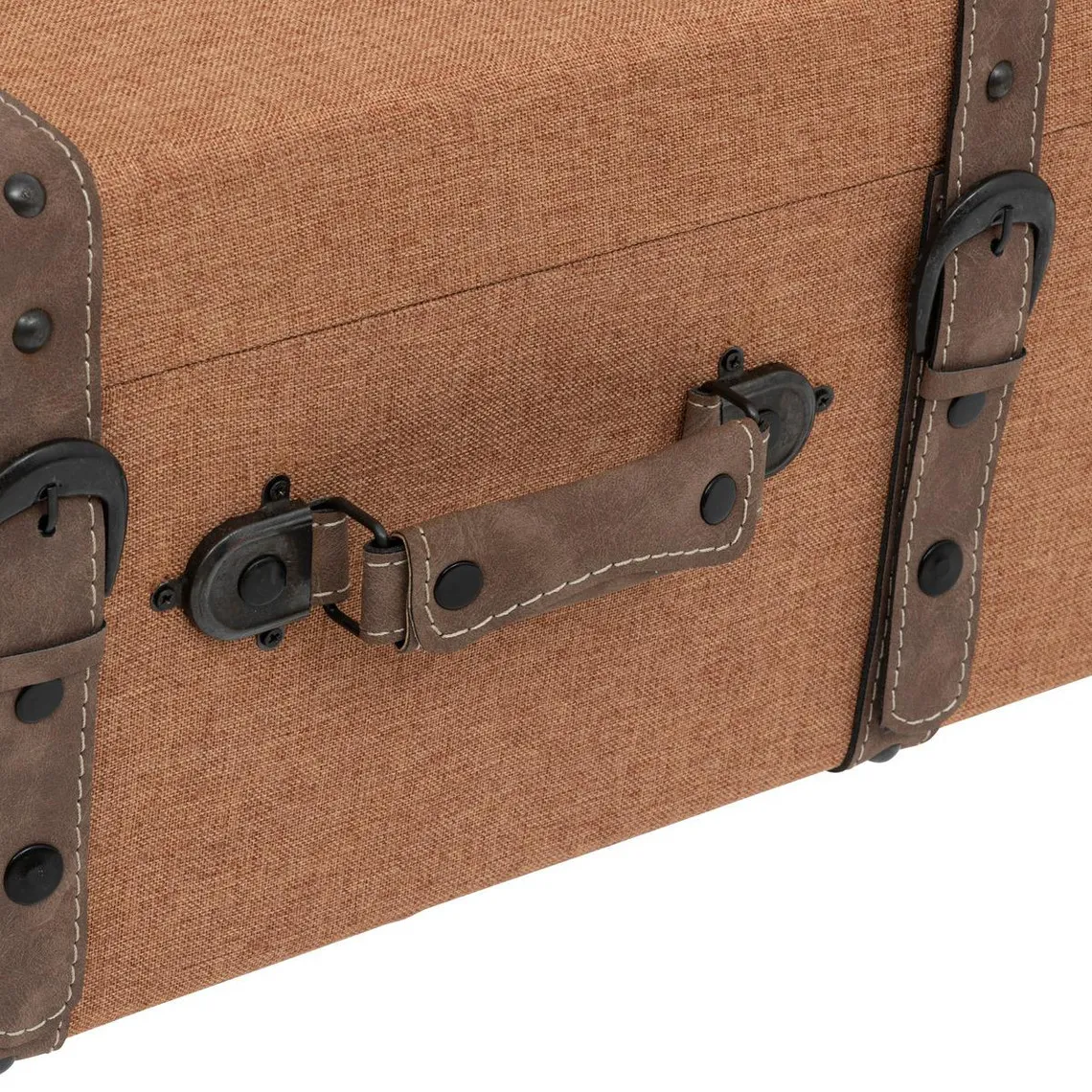 Lot de Malle en bois marron  | 3 Suisses