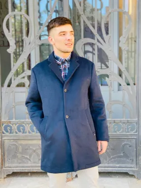 Manteau long marine