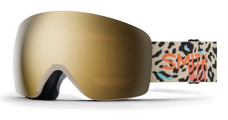 Masque de Ski Smith Skyline Birch Strange Creatures / Chromapop Sun Black Gold Mirror