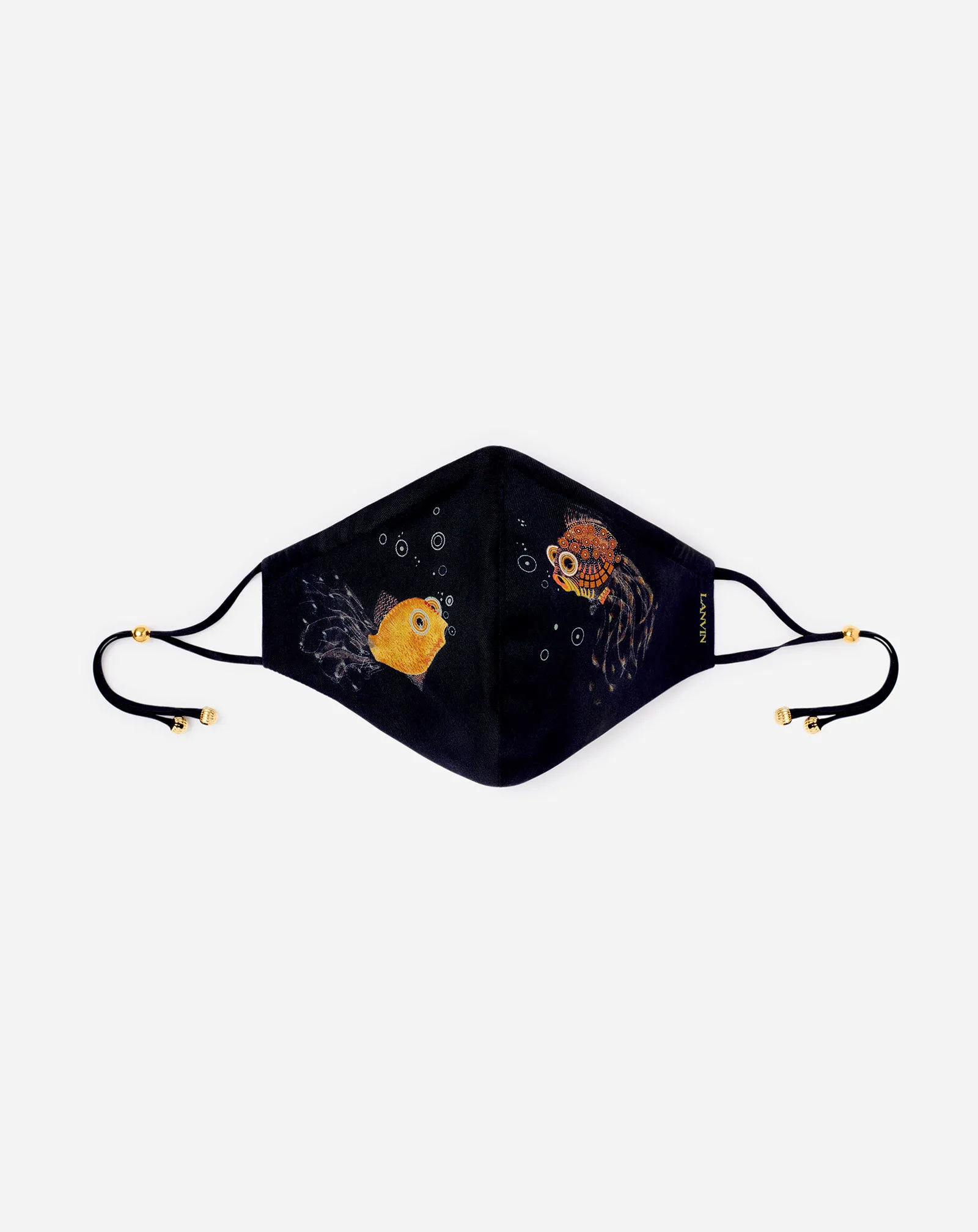MASQUE IMPRIMÉ GOLDFISH EN SOIE