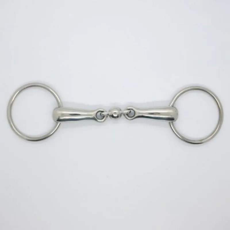 Mors deux anneaux cheval double brisure rond Pro Confort by Harcour - Equestra