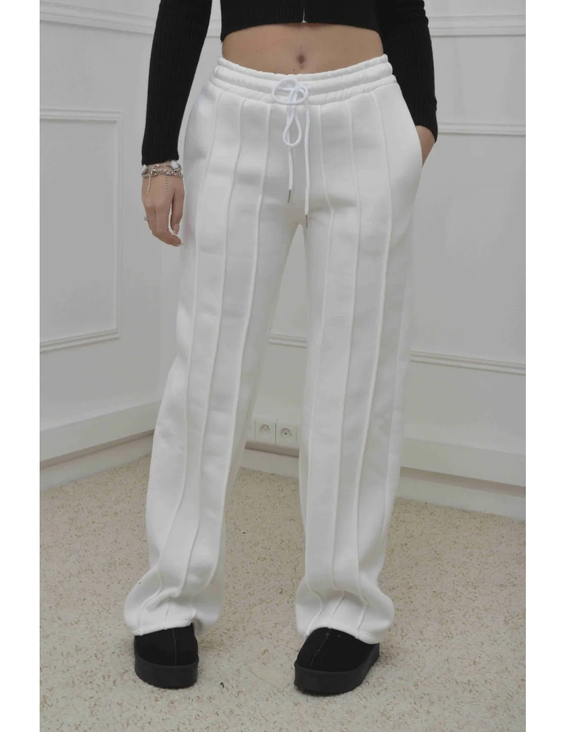 PANTALON -BLANC- FEMME