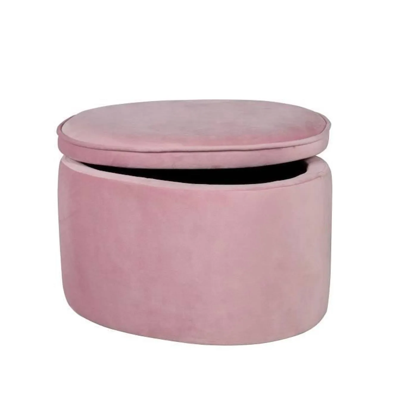 Pouf Coffre Enfant ROBA Lil Sofa - Velours Doux - Rose rose - Roba