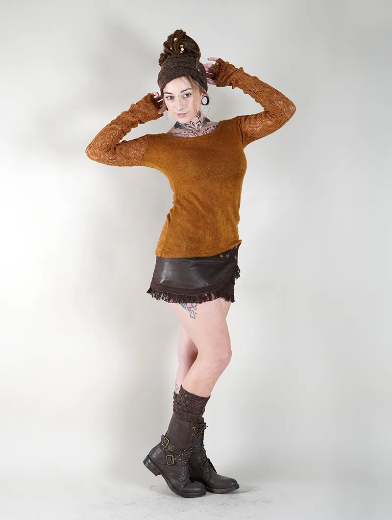 Pull manches crochet 