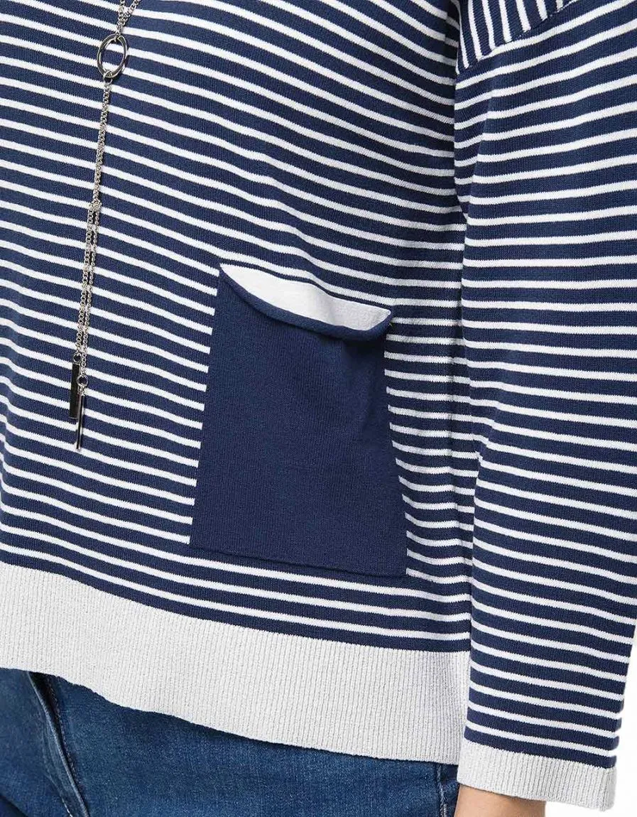 Pull rayures marine 