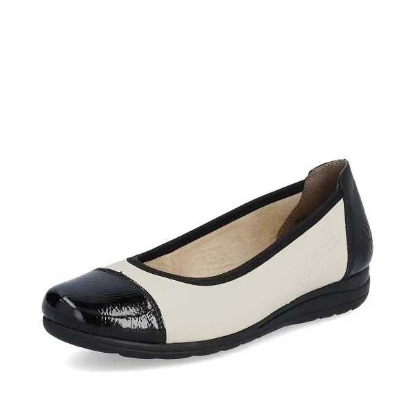Rieker ballerines l9351 80 blanc