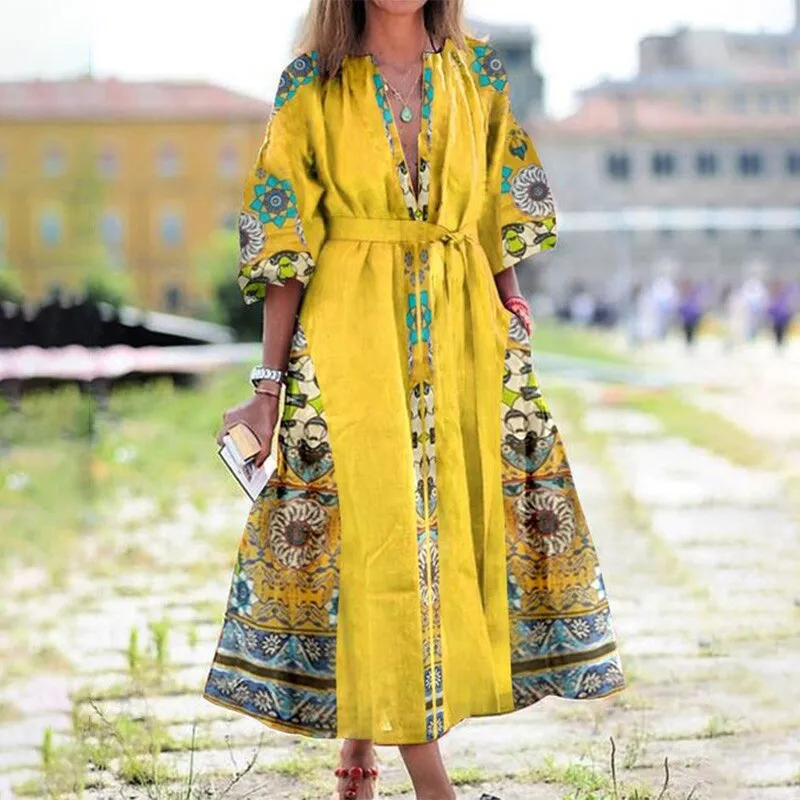Robe Longue Hippie Chic Hiver