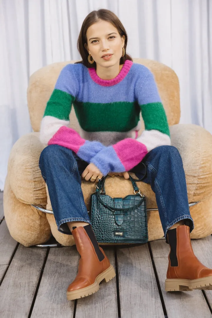 Sac Jacob vert embossé