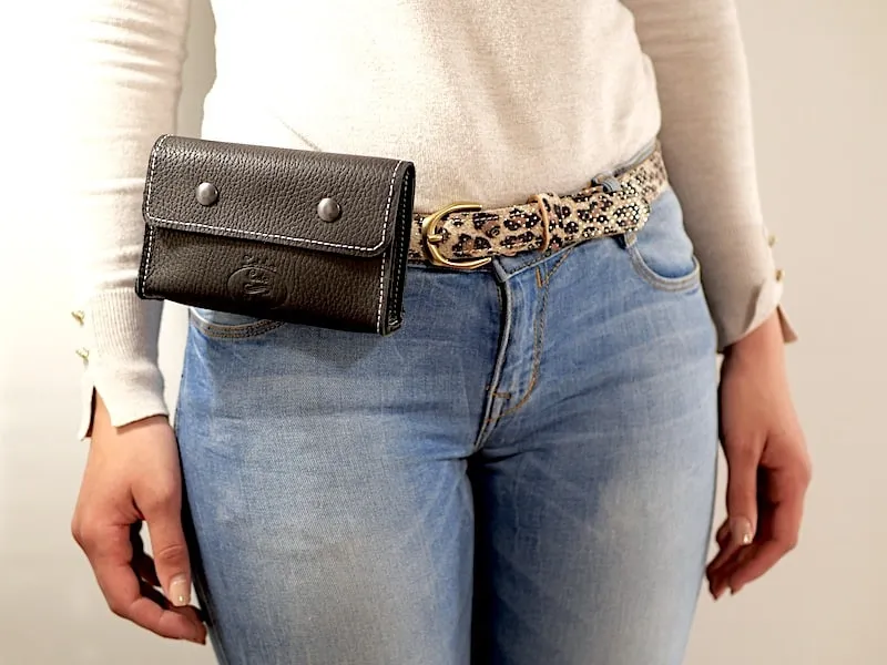 SACOCHE BANANE MIXTE CUIR STEVENSON - Atelier Cuir Polaine