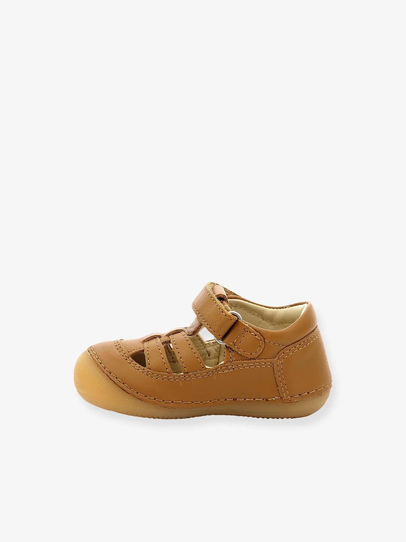 Sandales cuir bébé Sushy Originel Softers KICKERS® caramel - Kickers