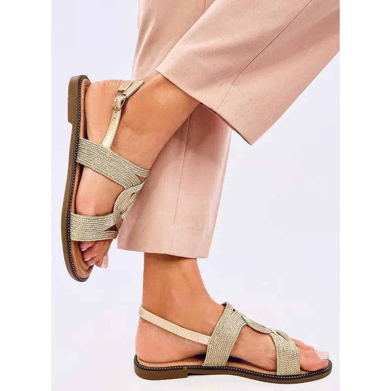 Sandales femme Vernay Doré d'or