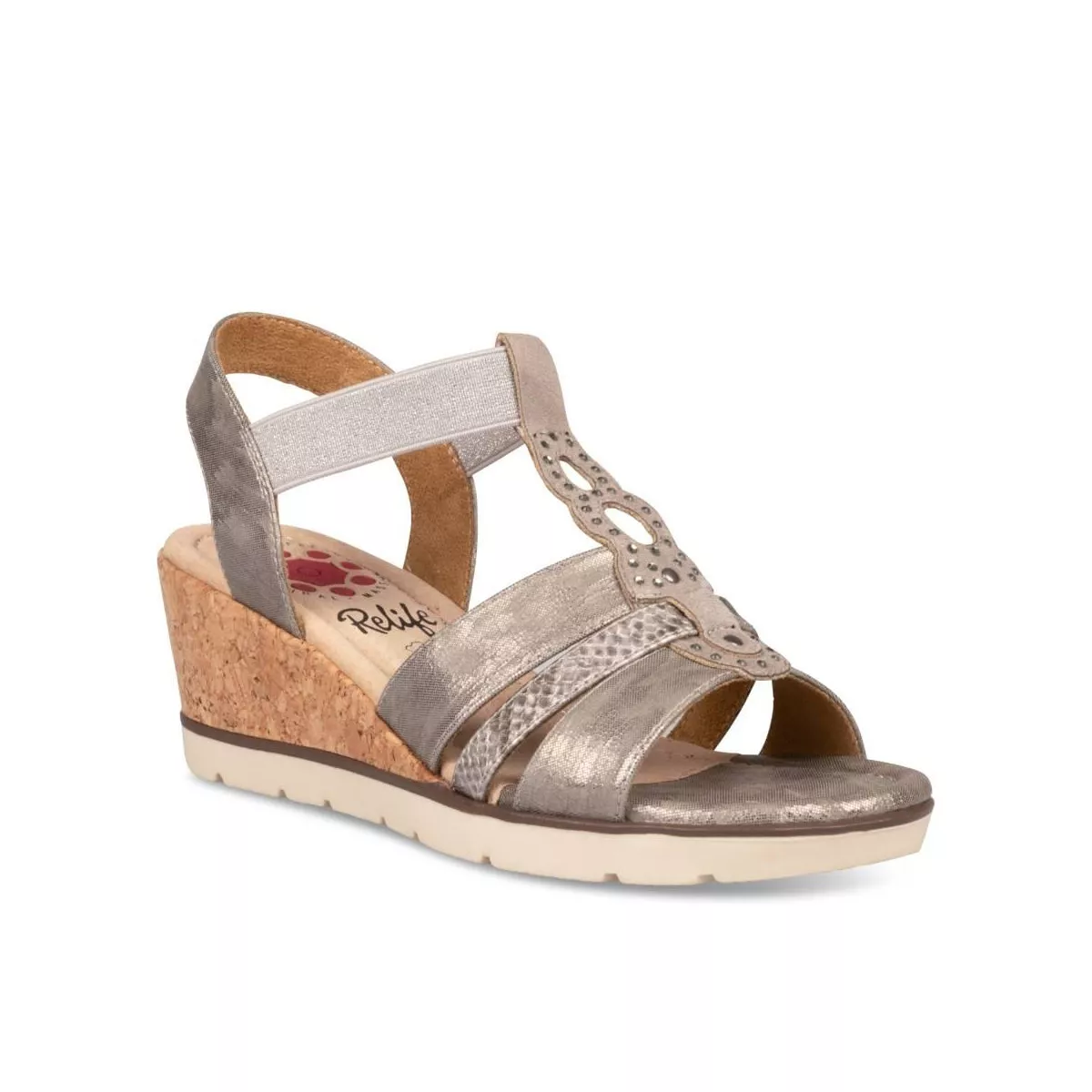 Sandales GRIS RELIFE