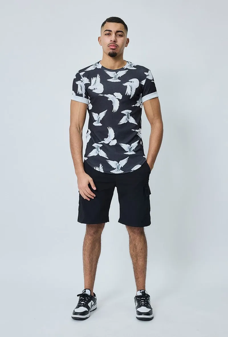 Short cargo toile