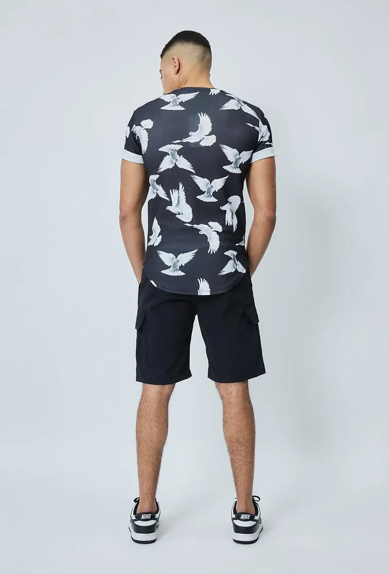 Short cargo toile