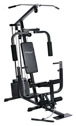 Station de musculation multifonction avec poids de 40 kg presse de poitrine butterfly câble barre latissimus 203 cm banc d'halté