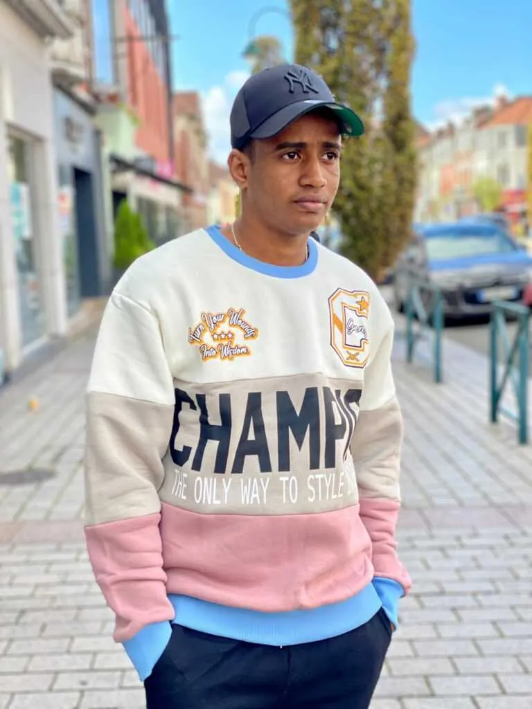 Sweat champion homme | sweat rose | Mode urbaine 35,90€