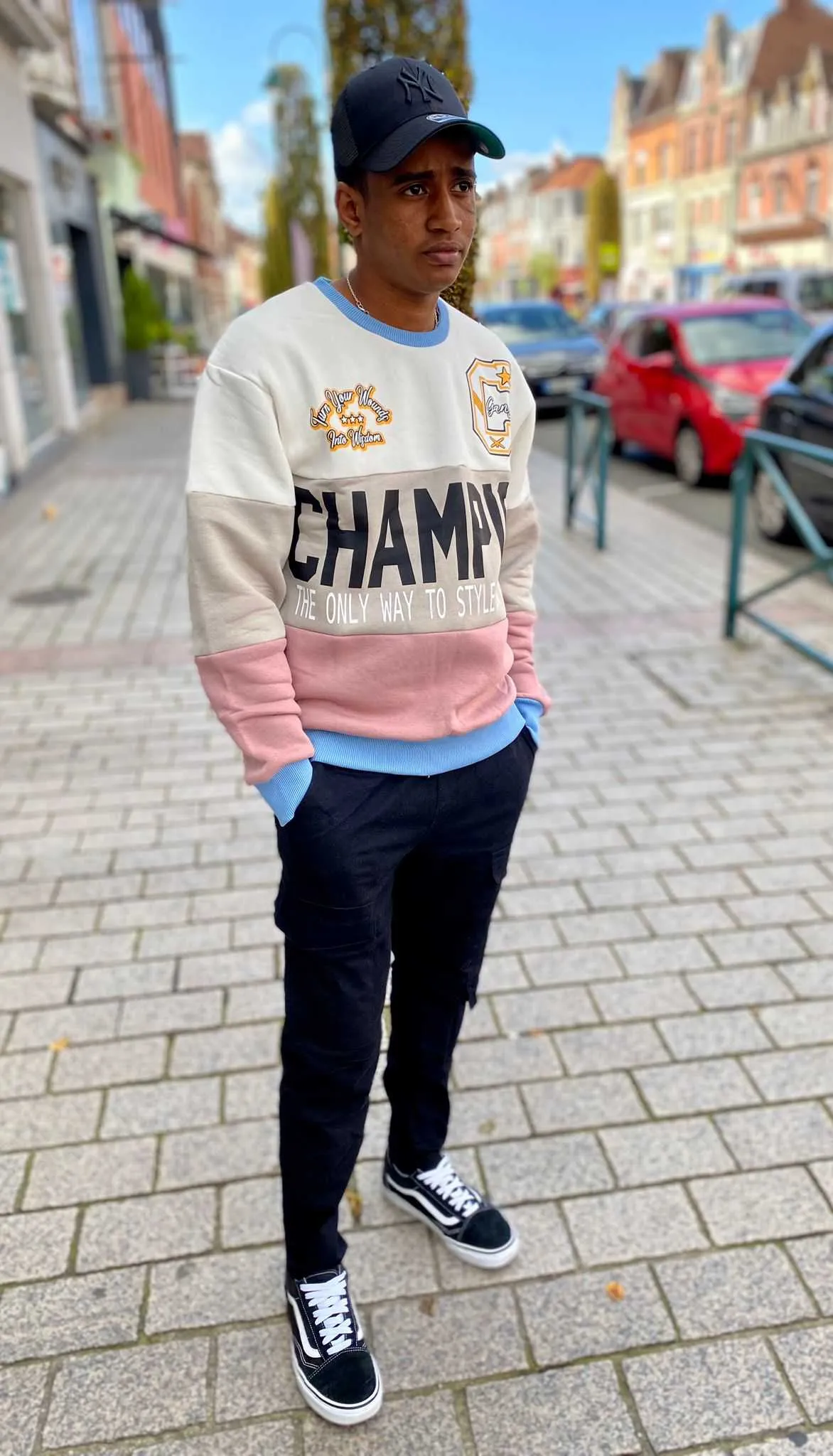 Sweat champion homme | sweat rose | Mode urbaine 35,90€