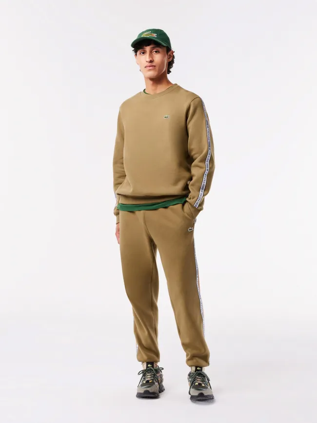 Sweat core graphics marron homme - Lacoste | wimod