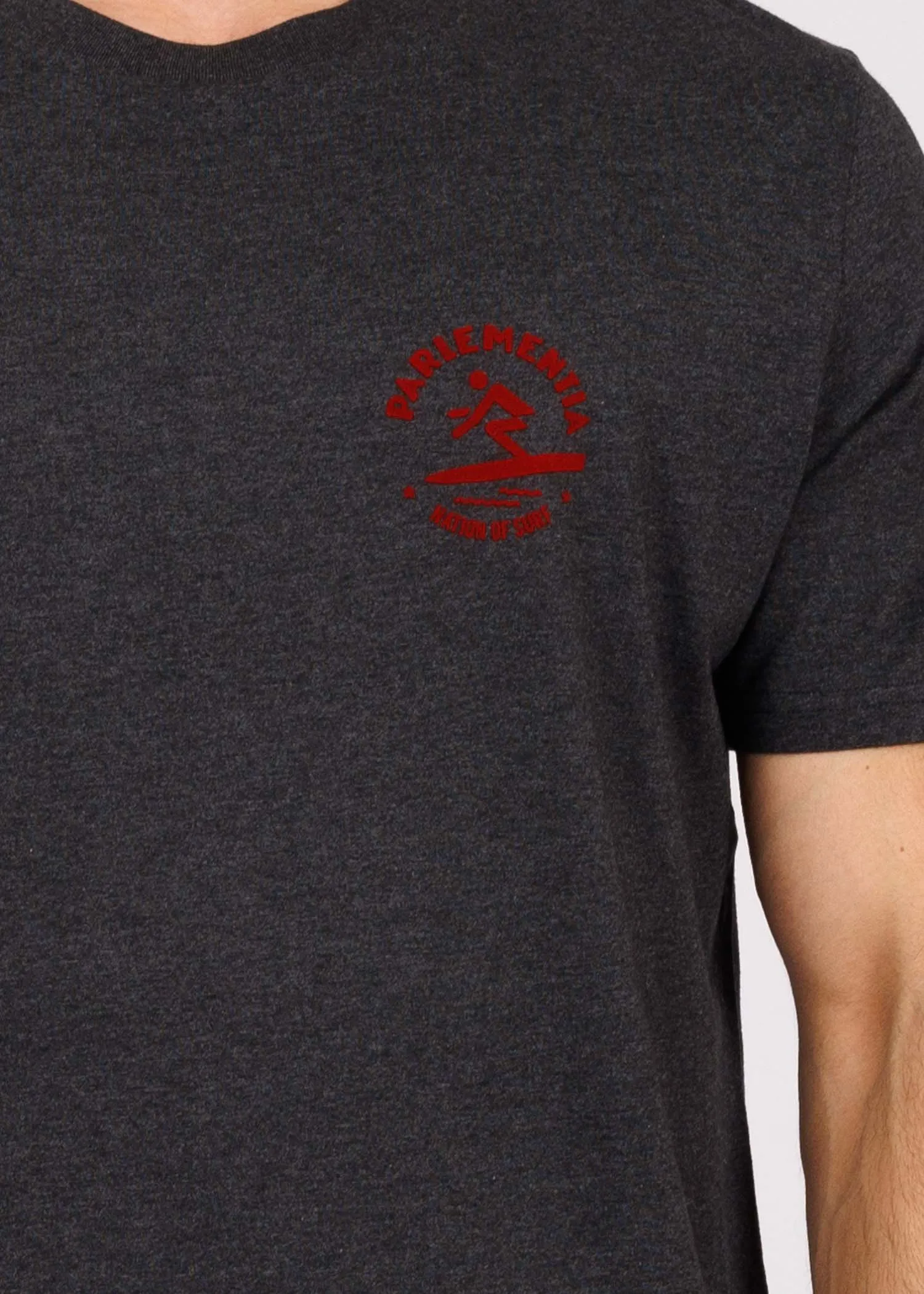 T-shirt dark grey - red Myth