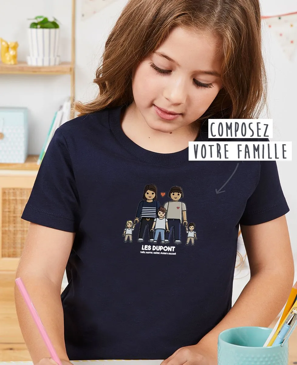 T-Shirt enfant Famille jouet personnalisé