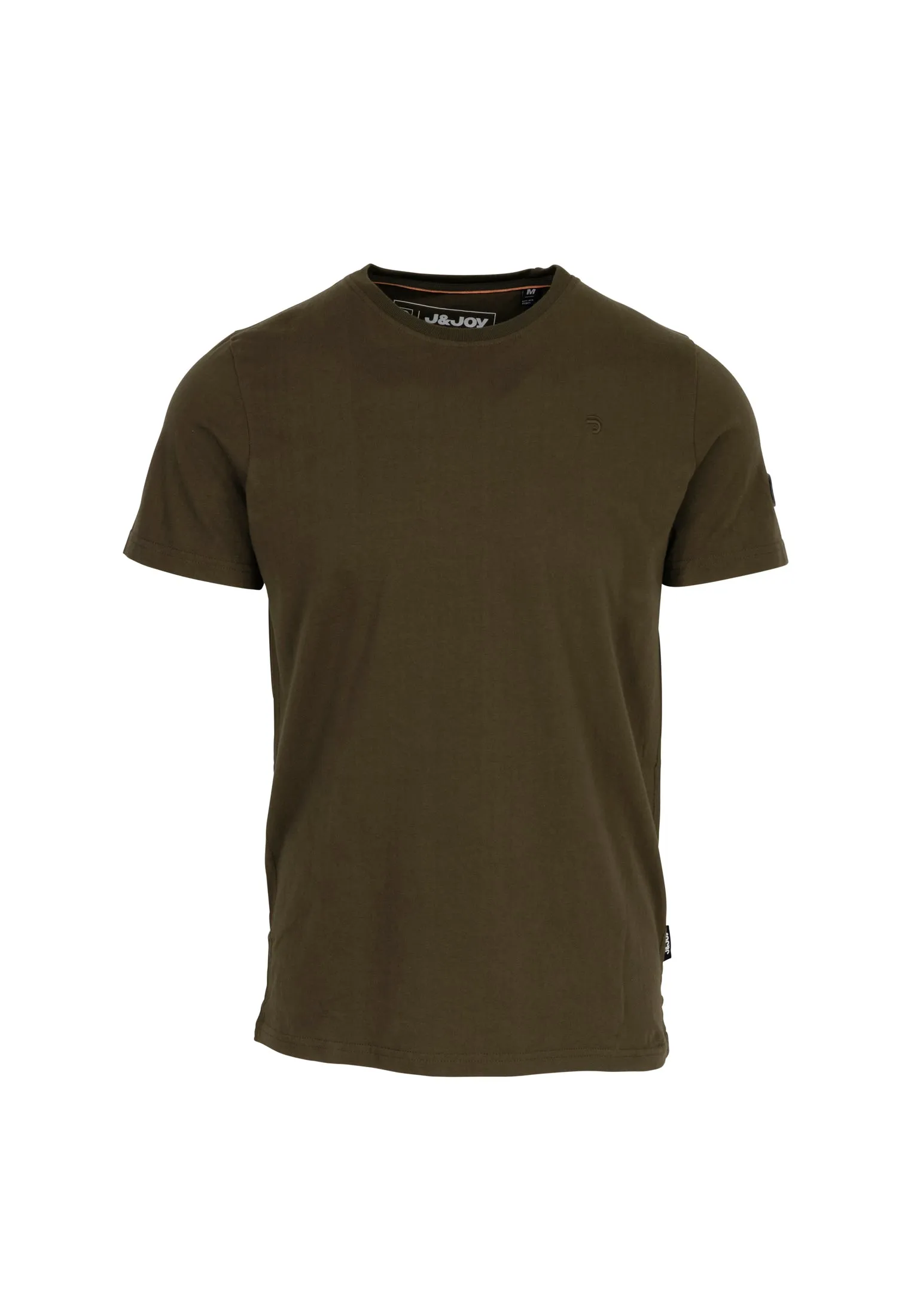 T-Shirt Essentials homme vert coupe droite en coton